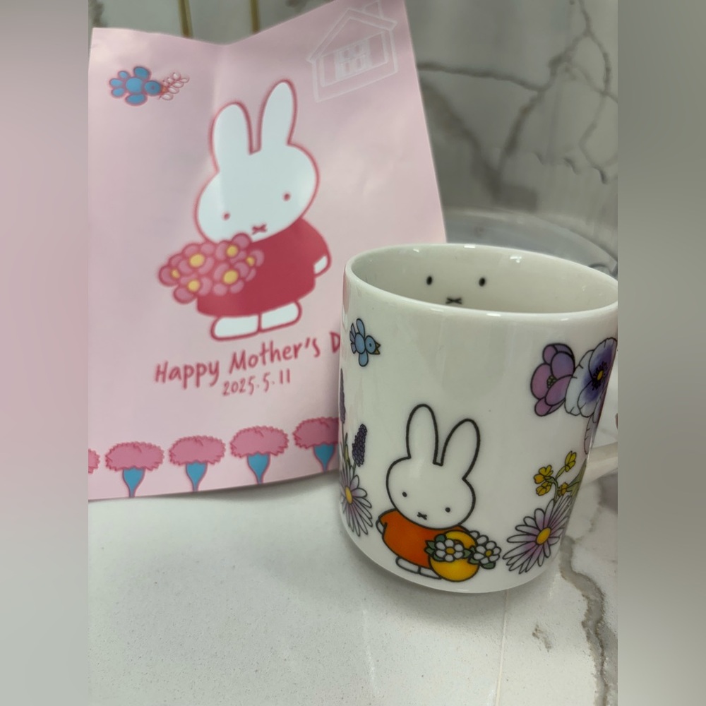 Cute Miffy💗🐰🌷Floral Mug